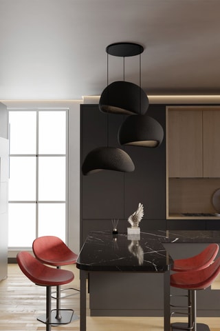 Hanglamp - Zwart - 3 x 40 W