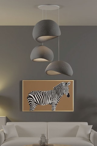 Hanglamp - Donkergrijs - 3 x 40 W