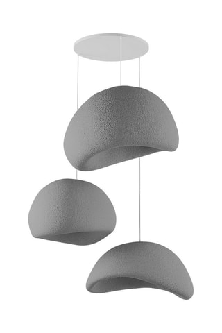 Hanglamp - Donkergrijs - 3 x 40 W