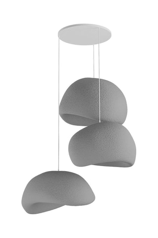 Hanglamp - Donkergrijs - 3 x 40 W