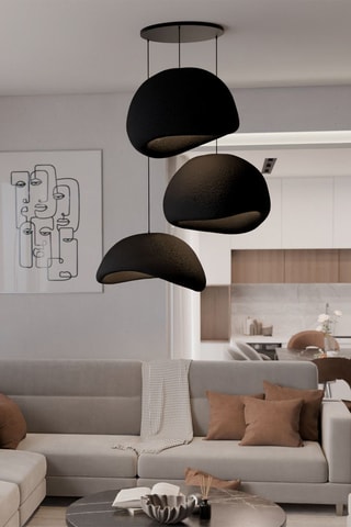 Hanglamp - Zwart - 3 x 40 W