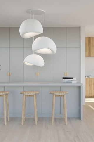 Hanglamp - Wit - 3 x 40 W