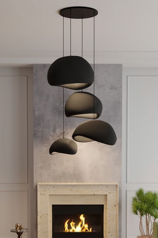 Hanglamp - Zwart - 4 x 40 W