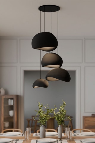 Hanglamp - Zwart - 4 x 40 W