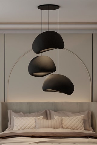 Hanglamp - Zwart - 3 x 40 W