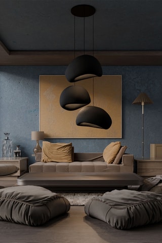 Hanglamp - Zwart - 3 x 40 W