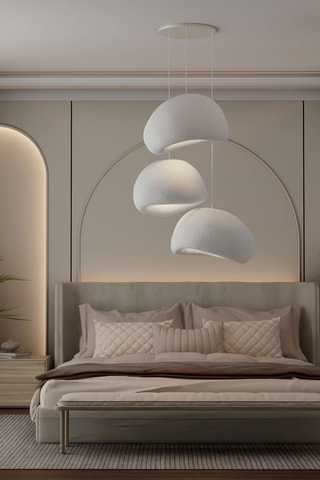 Hanglamp - Wit - 3 x 40 W