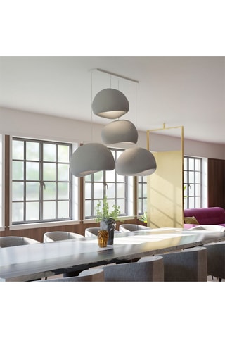 Hanglamp - Grijs - 4 x 40 W