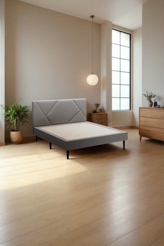 Ensemble lit Cocoon Emma + Tête de lit - Gris