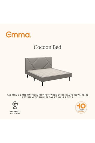 Ensemble lit Cocoon Plus Emma + Matelas Hybride Premium V2 - Blanc