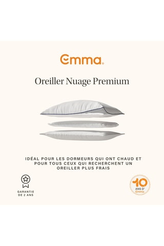 Oreiller Nuage premium thermorégulé - Moelleux