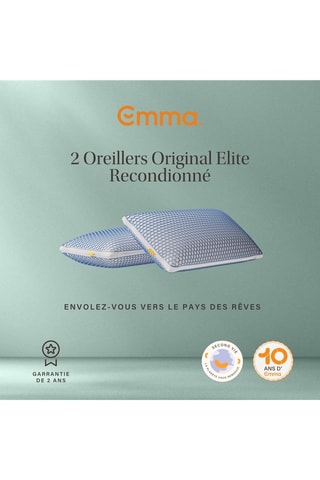 2 oreillers Original Elite Emma Reconditionné