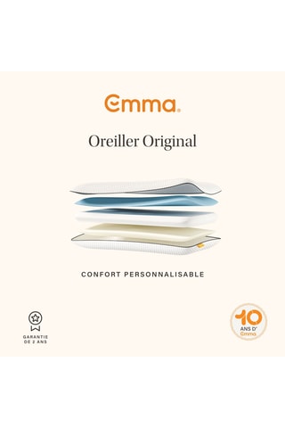 2 oreillers avec confort personnalisable Original Emma