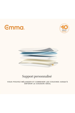 2 oreillers avec confort personnalisable Original Emma
