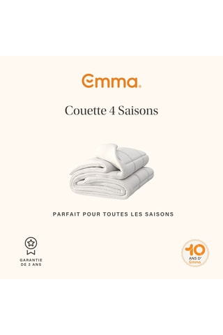 Couette 4 saisons Emma - Blanc
