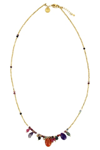 Collier Leila - Hématites et tourmalines