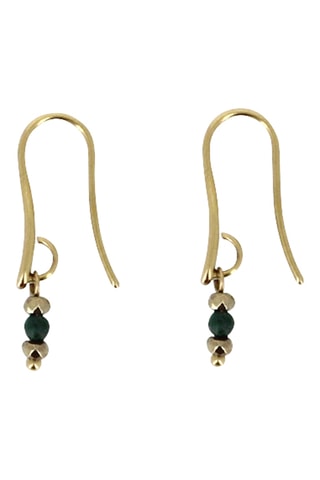 Boucles d’oreilles Eva - Malachites