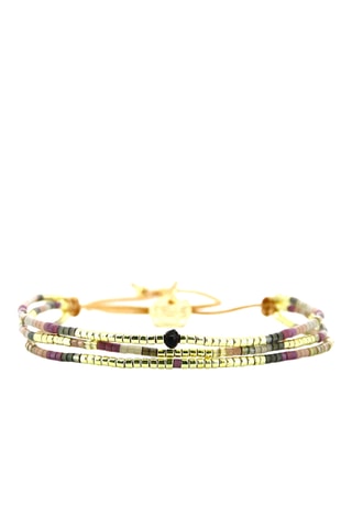 Bracelet multi-rangs Agathe - Doré