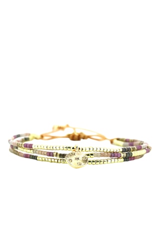 Bracelet Emy - Doré et violet