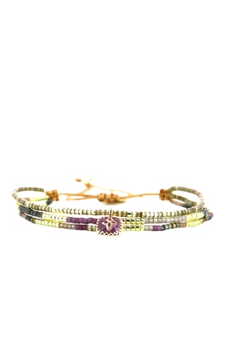 Bracelet Alma - Doré et anthracite