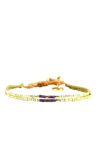 Bracelet Lya - Doré et violet