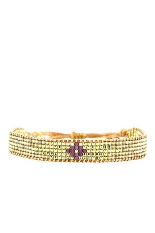 Bracelet Olivia - Doré et violet