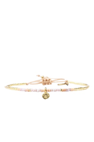 Bracelet Ness - Doré et rose poudré
