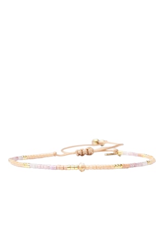 Bracelet Emma - Doré et rose poudré