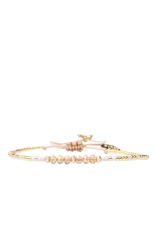 Bracelet Elena - Doré et rose poudré