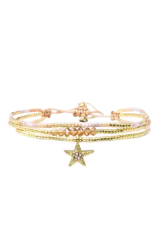 Bracelet Elsa - Doré et mauve