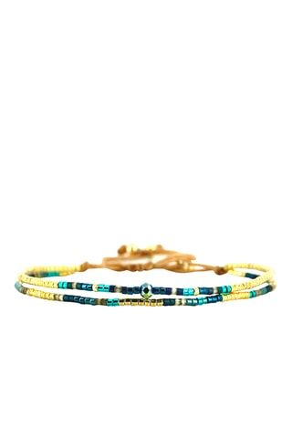 Bracelet Alya - Doré et bleu