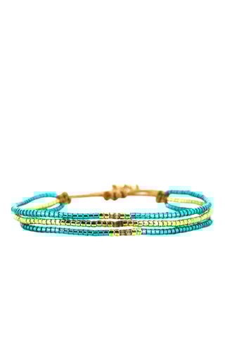 Bracelet Mia - Doré et turquoise