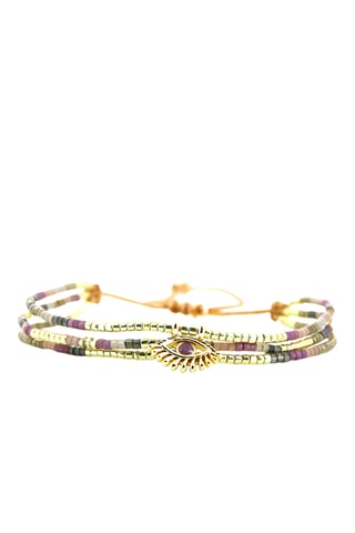 Bracelet Capucine - Doré et anthracite