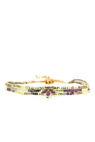 Bracelet Tina - Doré et violet