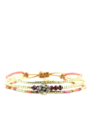 Bracelet multi-rangs Swen - Doré et rose