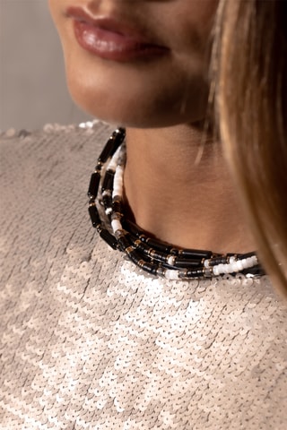 Collier Madison - Spinelles, nacres, labradorites et hématites