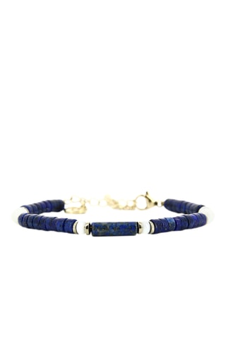 Bracelet Madison - Lapis-lazuli, nacre et hématites