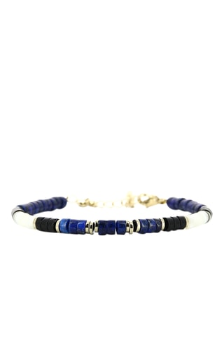 Bracelet Madison - Lapis-lazuli, nacre, spinelles et hématites