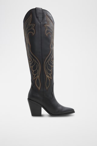 Bottes en cuir Alamo - Noir