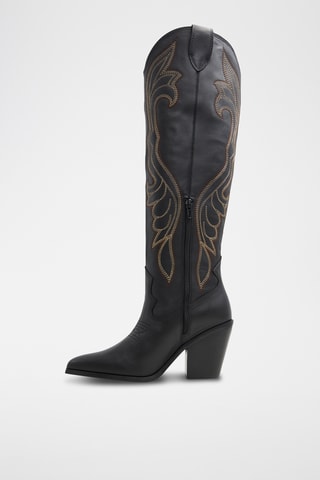 Bottes en cuir Alamo - Noir
