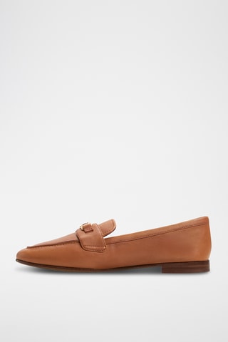 Mocassins en cuir de mouton Joana - Marron clair