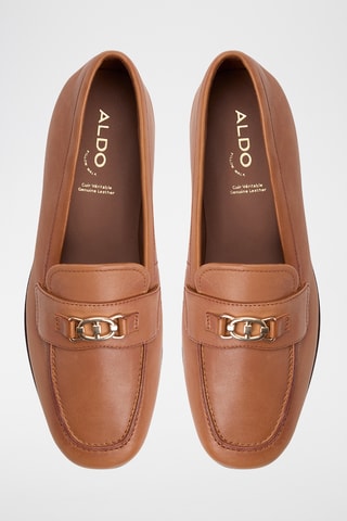 Mocassins en cuir de mouton Joana - Marron clair