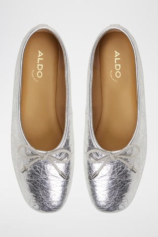 Ballerines en cuir de chèvre Joselie - Argenté