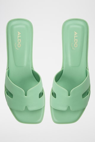 Mules en cuir de mouton Itsandal - Vert d’eau