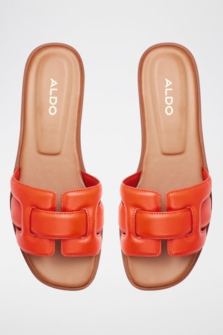 Mules en cuir Elenaa - Orange
