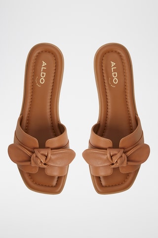 Mules en cuir de mouton Lavina - Marron