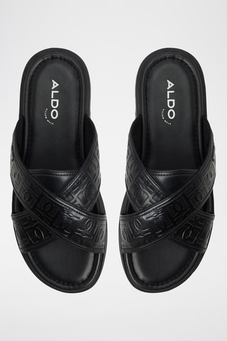 Mules en cuir Olino - Noir
