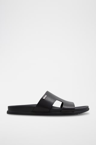 Mules en cuir de chèvre Mondi - Noir