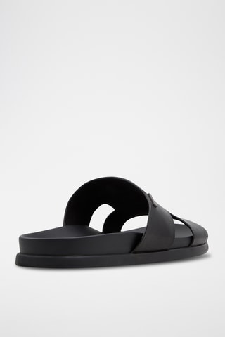 Mules en cuir de chèvre Mondi - Noir