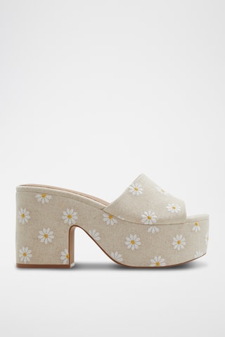 Mules à talons Valerria - Beige